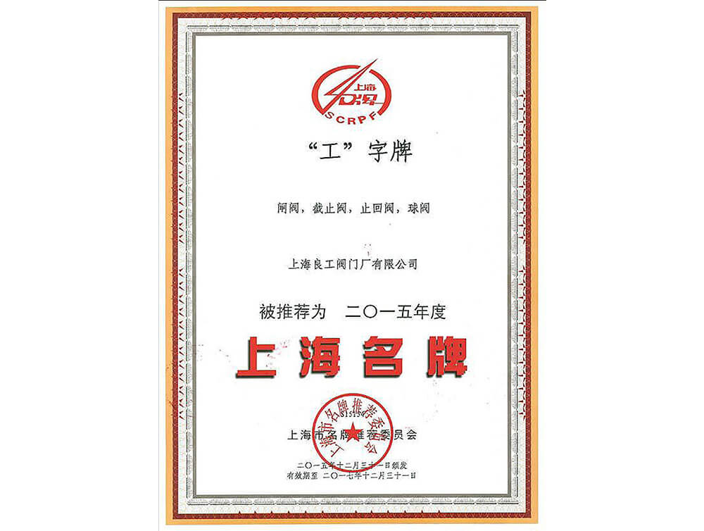 2015年度上海名牌(pai)